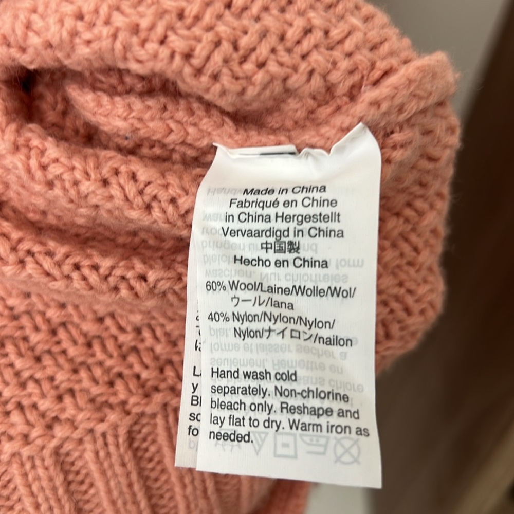 J. Crew Wool Blend Oversized Patchwork Cable-knit… - image 5